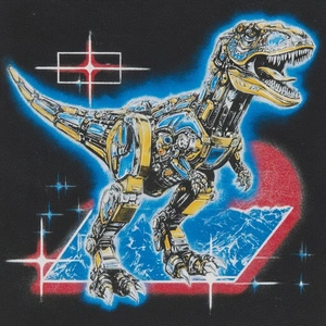 Кибер-динозавр на фоне космоса - 1